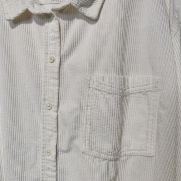 American Eagle Outfitters White Button Down Shirt - Picture 2 of 6